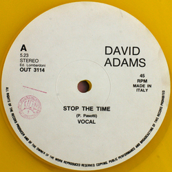 David Adams Stop The Time Vinyl 12" USED