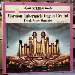 Frank W. Asper Mormon Tabernacle Organ Recital Vinyl LP USED