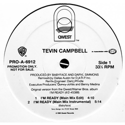 Tevin Campbell I'm Ready Vinyl 12" USED