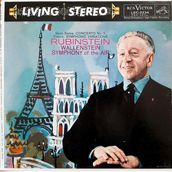 Camille Saint-Saëns / César Franck / Arthur Rubinstein / Alfred Wallenstein / Symphony Of The Air Concerto No. 2 / Symphonic Variations Vinyl LP USED