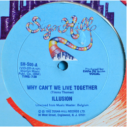 Illusion (2) Why Can't We Live Together Vinyl 12" USED