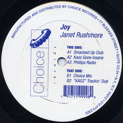 Janet Rushmore Joy Vinyl 12" USED