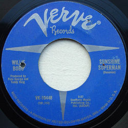 Willie Bobo Sunshine Superman / Sockit To Me Vinyl 7" USED