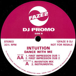 Intuition Dance With Me Vinyl 12" USED