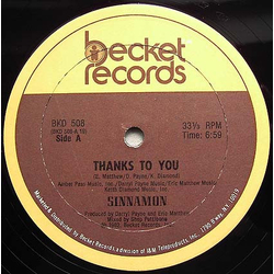 Sinnamon Thanks To You Vinyl 12" USED