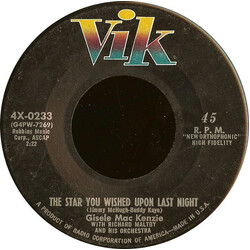 Gisele MacKenzie The Star You Wished Upon Last Night USED VINYL 7INCH 45 RPM