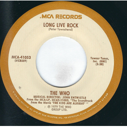 The Who Long Live Rock / My Wife Vinyl 7" USED