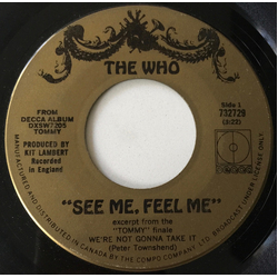 The Who See Me, Feel Me Vinyl 7" USED