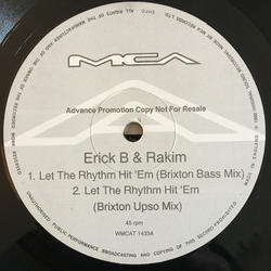 Eric B. & Rakim Let The Rhythm Hit 'Em Vinyl 12" USED