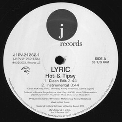 Lyric (4) Hot & Tipsy USED VINYL 12INCH 33 S RPM