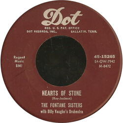 The Fontane Sisters Hearts Of Stone USED VINYL 7INCH 45 RPM SINGLE