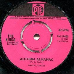 The Kinks Autumn Almanac Vinyl 7" USED