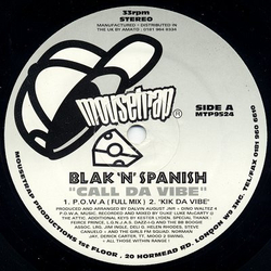 Blak 'N' Spanish Call Da Vibe / Da Mood Vinyl 12" USED