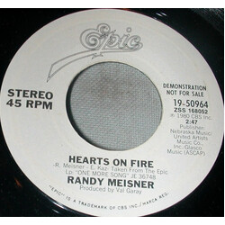 Randy Meisner Hearts On Fire USED VINYL 7INCH 45 RPM PROMO