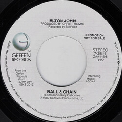Elton John Ball & Chain USED VINYL 7INCH 45 RPM PROMO