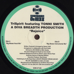 TriSpirit / Toni Smith Rejoice Vinyl 12" USED