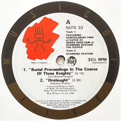 The 3 Knights / Standing Ovation Burial Proceedings In The Coarse Of Three Knights / Onslaught Vinyl 12" USED