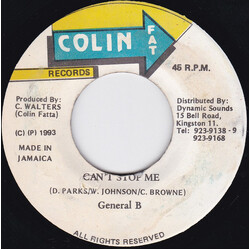 General B Can't Stop Me USED VINYL 7INCH 45 RPM