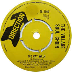The Village Soul Choir The Cat Walk USED VINYL 7INCH SINGLE 45 RPM