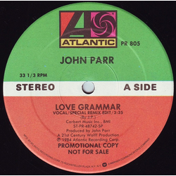 John Parr Love Grammar Vinyl 12" USED