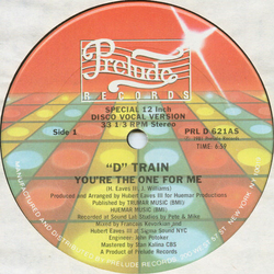 D-Train You're The One For Me Vinyl 12" USED