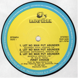 First Choice Let No Man Put Asunder Vinyl 12" USED