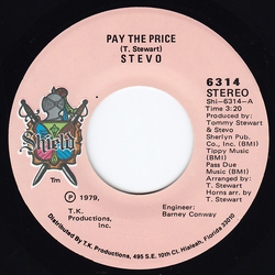 Stevo (9) Pay The Price / Party Night Vinyl 7" USED