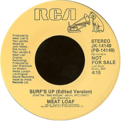Meat Loaf Surf's Up Vinyl 7" USED