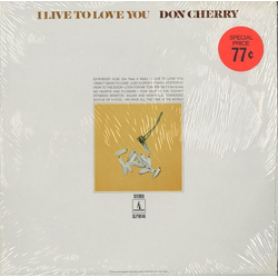 Don Cherry (2) I Live To Love You Vinyl LP USED