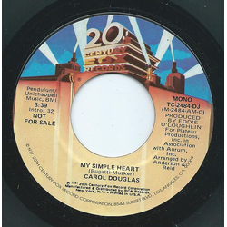 Carol Douglas My Simple Heart Vinyl 7" USED