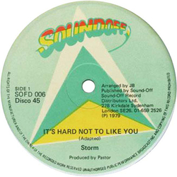 Storm (43) It's Hard Not To Like You Vinyl 12" USED