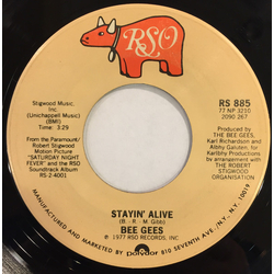 Bee Gees Stayin' Alive Vinyl 7" USED