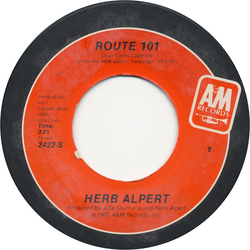 Herb Alpert Route 101 Vinyl 7" USED