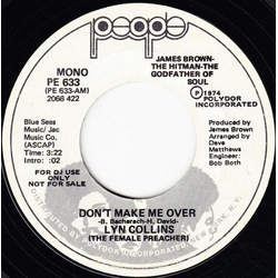 Lyn Collins Don't Make Me Over Vinyl 7" USED