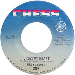 Billy Stewart Cross My Heart Vinyl 7" USED