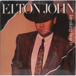 Elton John Breaking Hearts Vinyl LP USED