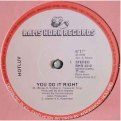 Hotluv You Do It Right Vinyl 12" USED