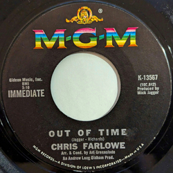 Chris Farlowe Out Of Time / Baby Make It Soon Vinyl 7" USED