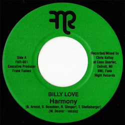 Billy Love / Will Sessions Harmony / Hominy Vinyl 7" USED