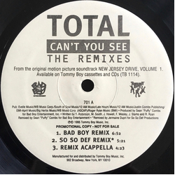 Total Can't You See (The Remixes) Vinyl 12" USED