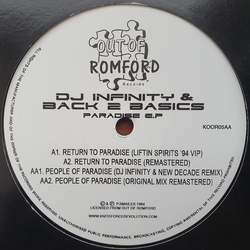 DJ Infinity & The Basics Paradise E.P. Vinyl 12" USED