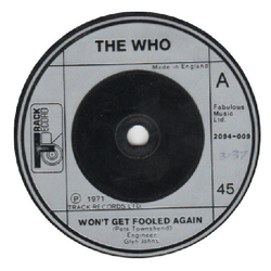 The Who Won't Get Fooled Again Vinyl 7" USED