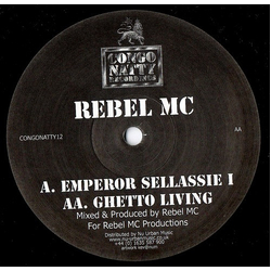 Rebel MC Emperor Selassie I / Ghetto Living Vinyl 12" USED