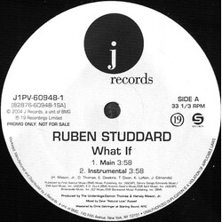 Ruben Studdard What If USED VINYL 12INCH PROMO