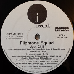 Flipmode Squad Just Chill Vinyl 12" USED