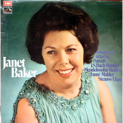 Janet Baker Songs And Arias By Purcell, J.S. Bach, Handel, Mendelssohn, Berlioz, Fauré, Mahler, Strauss, Elgar Vinyl LP USED