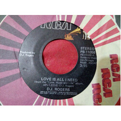 D. J. Rogers Love Is All I Need USED VINYL 7INCH 45 RPM