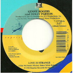 Kenny Rogers / Dolly Parton Love Is Strange USED VINYL 7INCH 45 RPM SINGLE