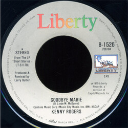 Kenny Rogers Goodbye Marie USED VINYL 7INCH 45 RPM