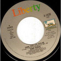 Kenny Rogers Share Your Love With Me / Greybeard USED VINYL 7INCH 45 RPM SINGLE STEREO